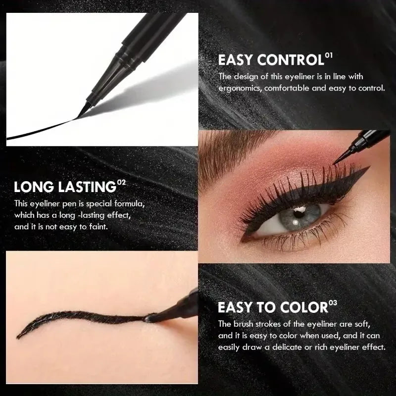 Not Blooming Brown Liquid Eyeliner Easy Wear Quick Drying Waterproof Long-lasting Smooth Ultra-fine Eyeliner Makeup Tools Zpaxo