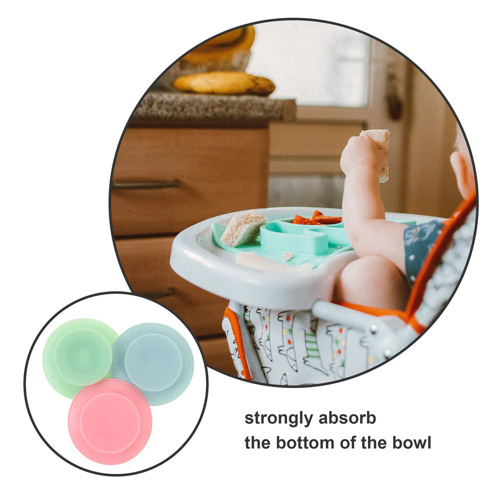 Baby Bowl Sucker Food Safe Silicone Suction Base Toddlers Bowls