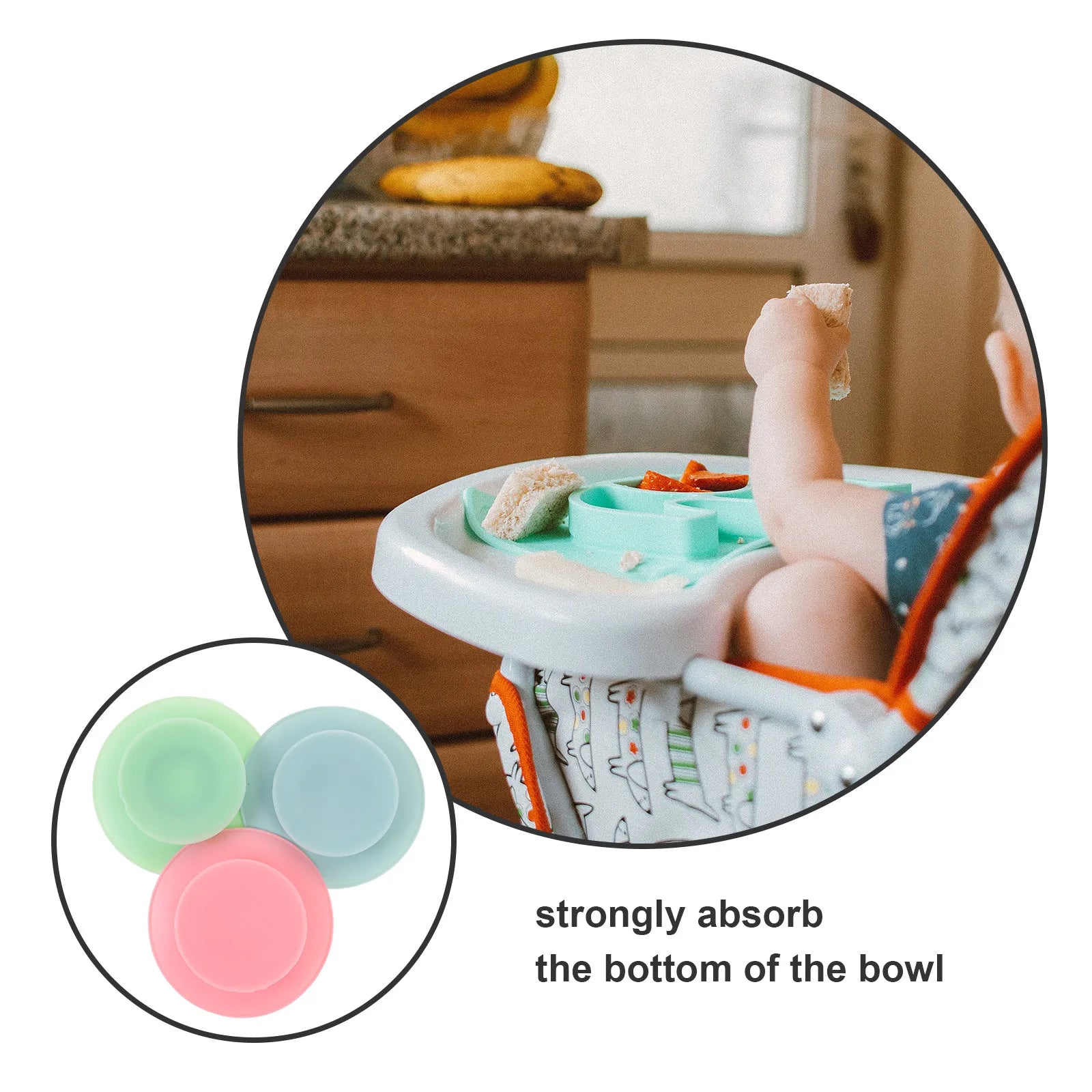 Baby Bowl Sucker Food Safe Silicone Suction Base Toddlers Bowls