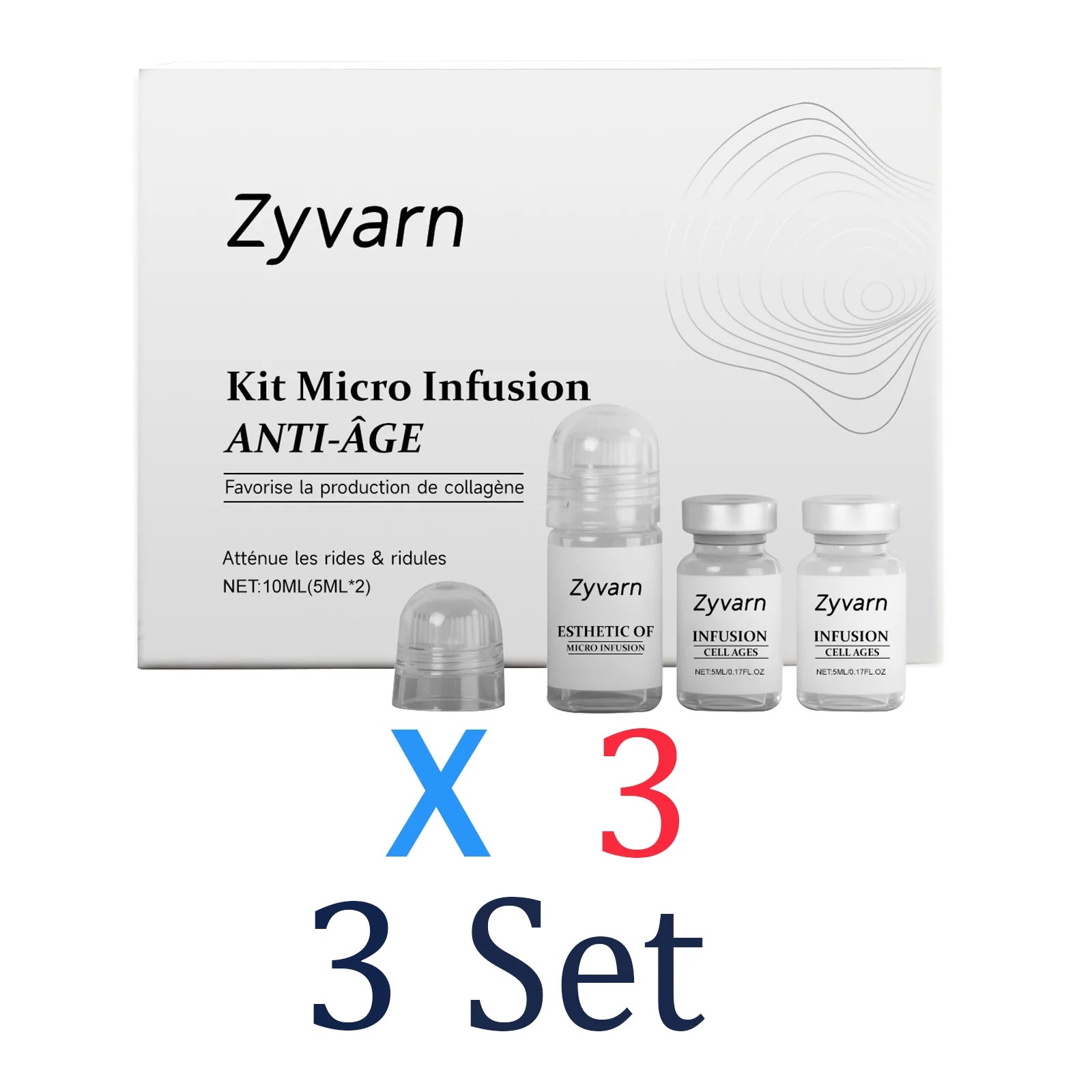 Microneedle Skin Care Day Cream Night Seasonal Transition Repair Zpaxo 3 Set