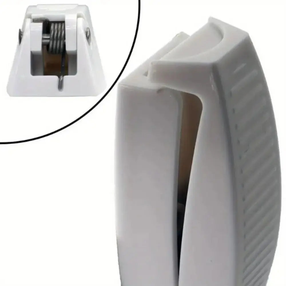 Bracket White RV Door Catch Plastic Rounded Compartment Lock Zpaxo