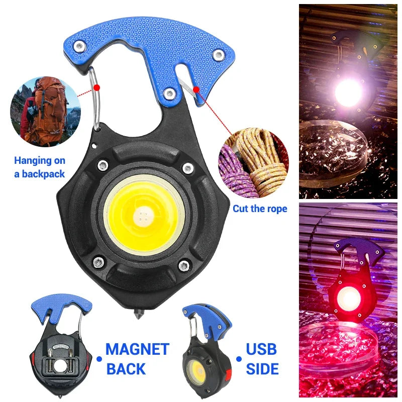 ESMARTER COB LED Work Light – USB-C Rechargeable Camping Flashlight