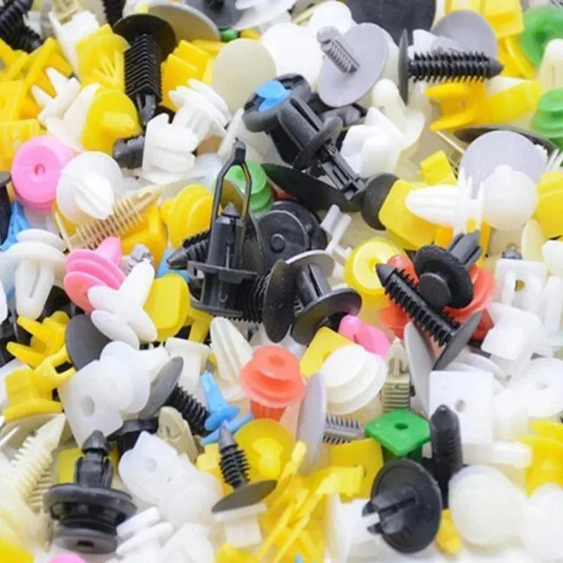 Universal Car Plastic Clips & Fasteners Set – 50 to 500 Pcs