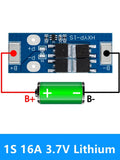 BMS 1S 12A 16A 24A 30A 3 2V LiFePO4 7V Lithium Battery Protection Zpaxo 1S 16A 3.7V Lithium