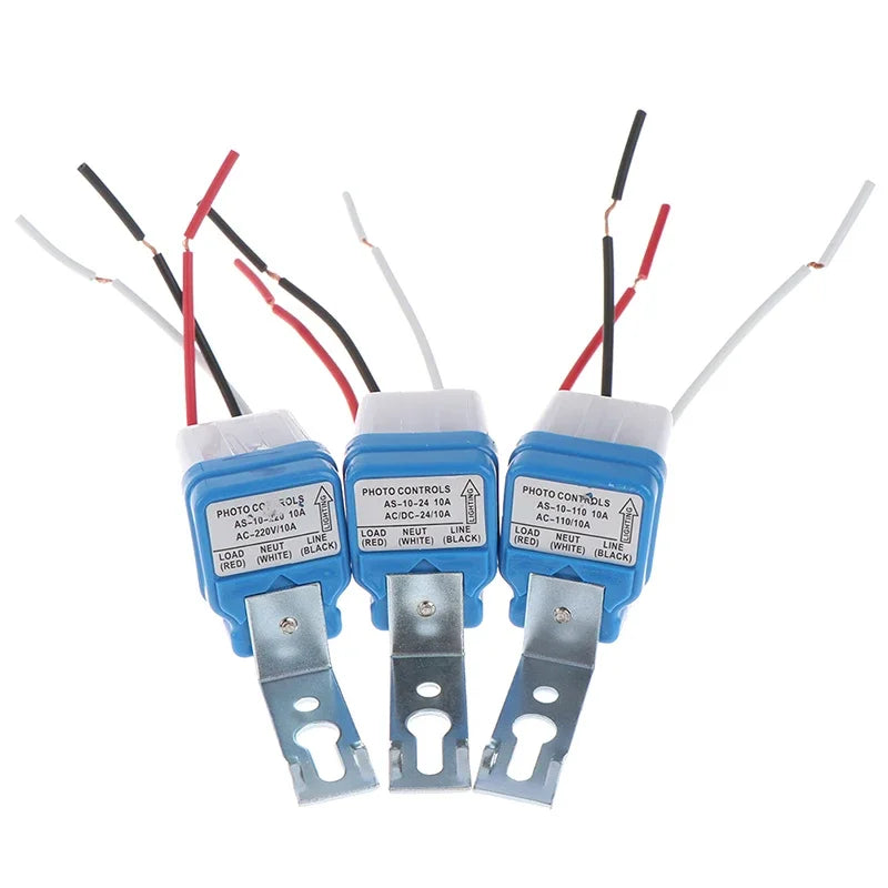 1Pc Auto On Off Photocell Street Light Sensor Switch AC 24v 110v 220v Auto Street Light Switch Night On Day Off Sensor Switches Zpaxo