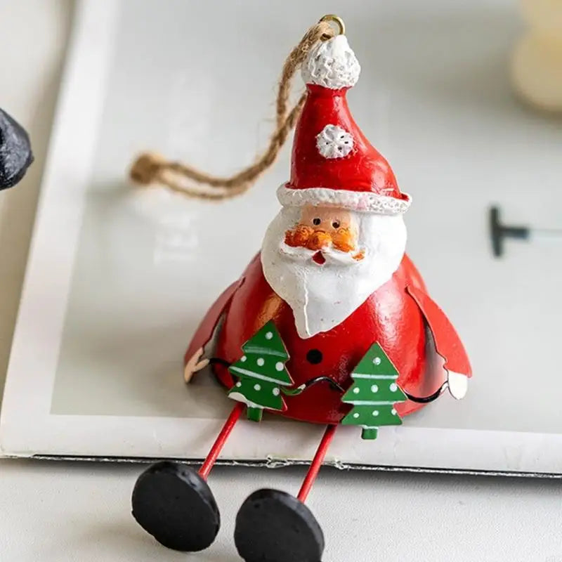 Resin Iron Christmas Hanging Decorations Santa Reindeer Indoor