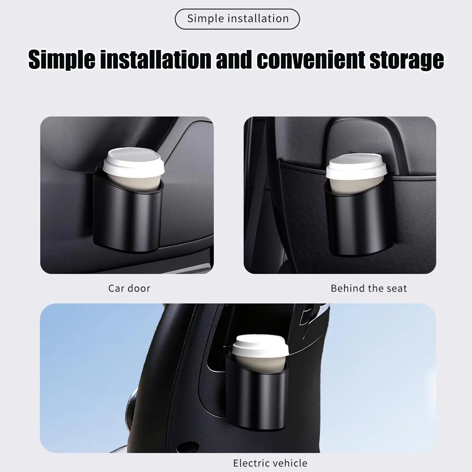 Car Door Cup Holder Auto Interior Accessories Vehicle Storage
