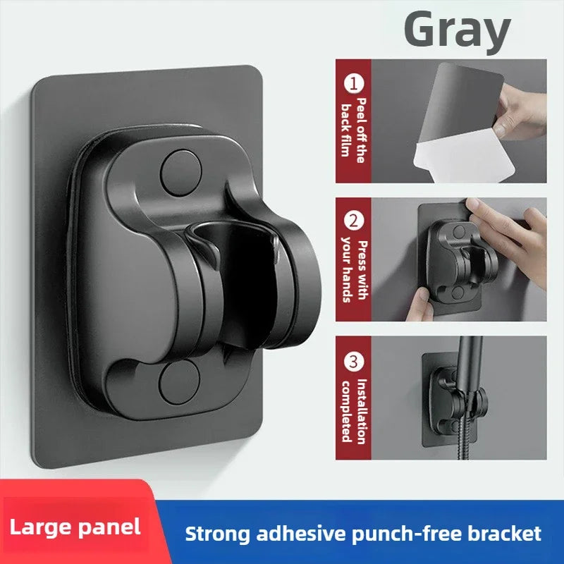 5 Modes Pressure Boost Shower Head Multifunction Adjustable Large Water Shower Nozzle Massage Bathroom Accessory Rain Shower Zpaxo gray hook