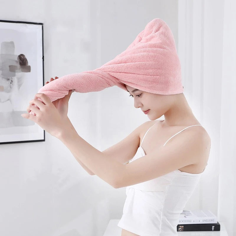 Hair Quickly Dry Towel Women Swimming Care Wrap Adult Bathroom Zpaxo