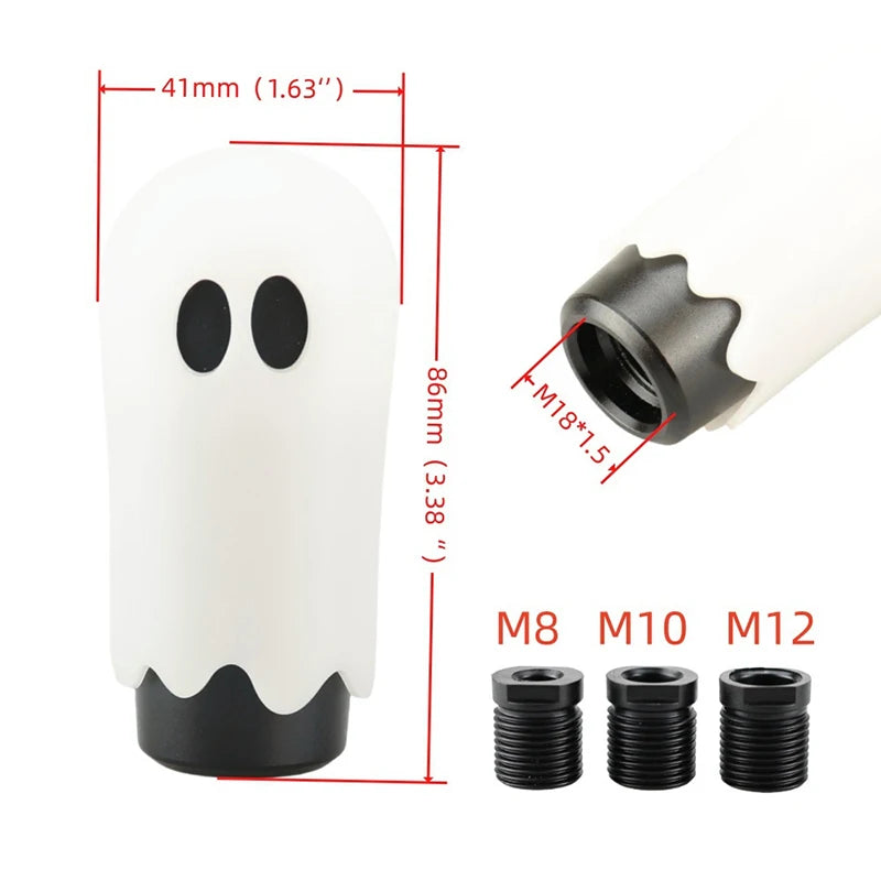 Halloween Ghost Gear Shift Knob 86mm | M8 M10 M12 – 8 Colors
