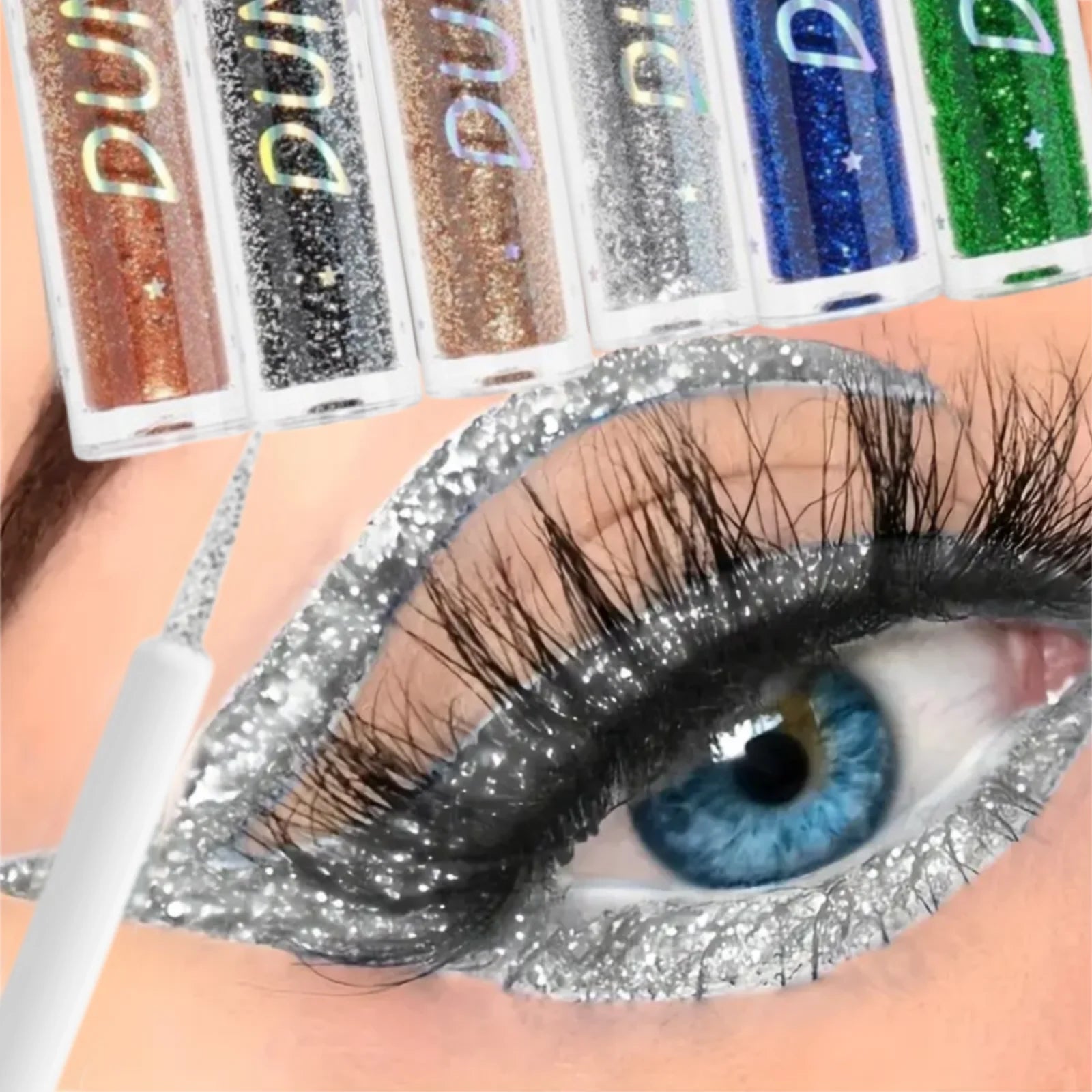 1PC Pearl Fine Gloss Finish, Highlight Brightening, Quick Drying, Easy To Apply, Rich Colors, Liquid Eyeshadow and Eyeliner Zpaxo