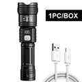 LED Flashlight Rechargeable Long-beam Portable Outdoor Emergency