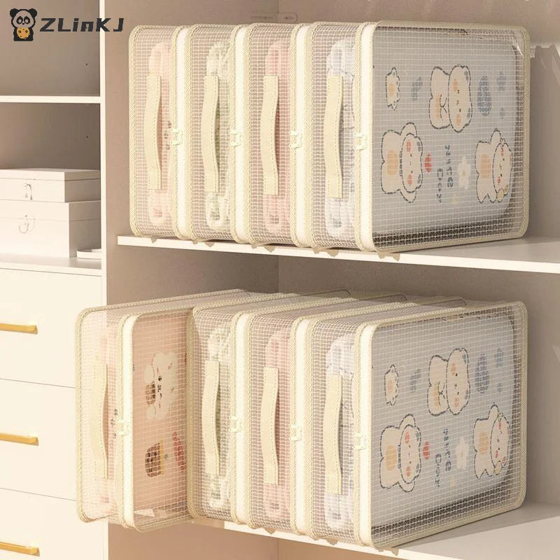 ▶1PCS Bed Sheet Storage Bags PVC Waterproof Clothes Blankets Packing Box Waterproof Dustproof Clear Zippered Pillow Bedding Zpaxo