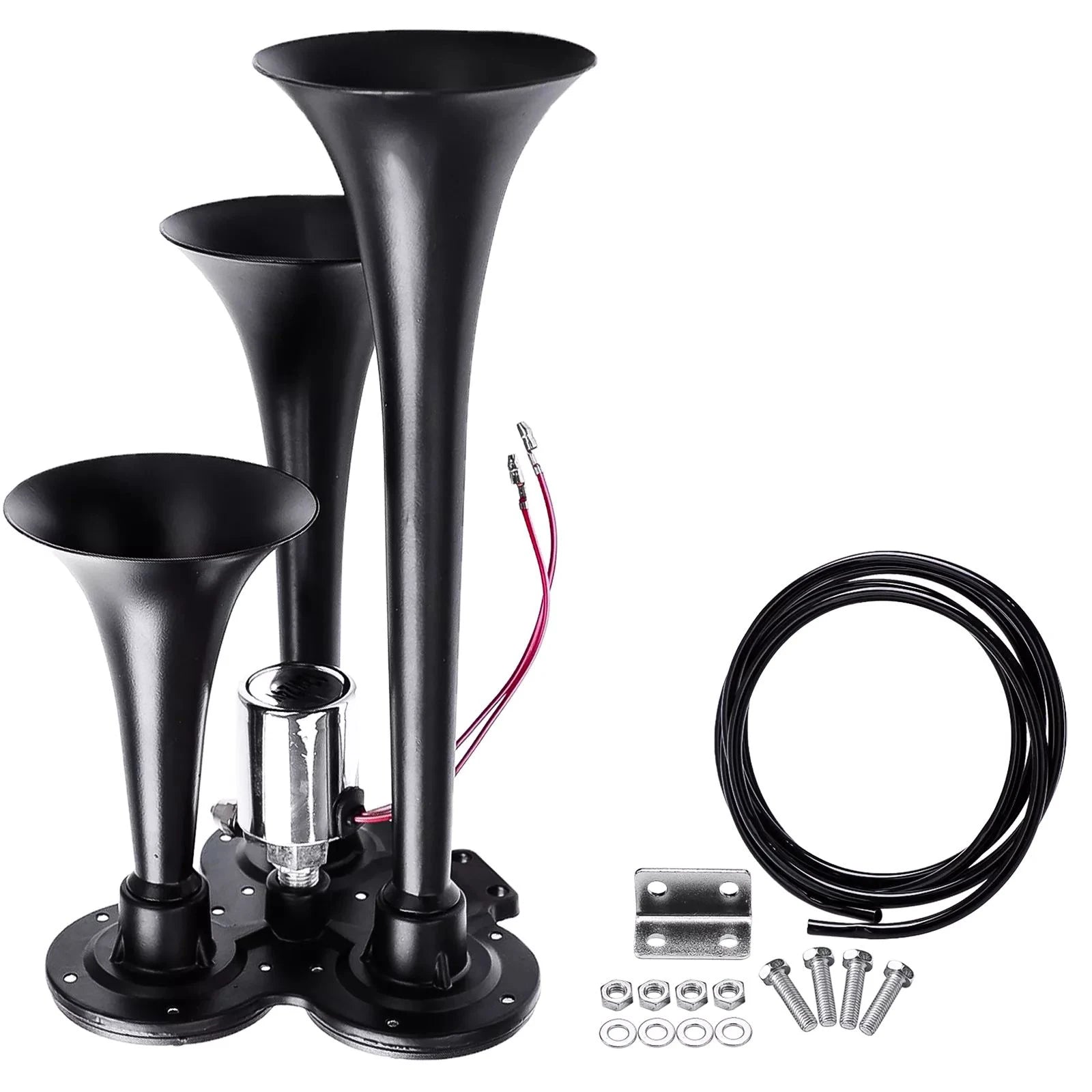 135dB Car Horn DC 12V 24V Air 3 Trumpets Train Horns Trucks Boats