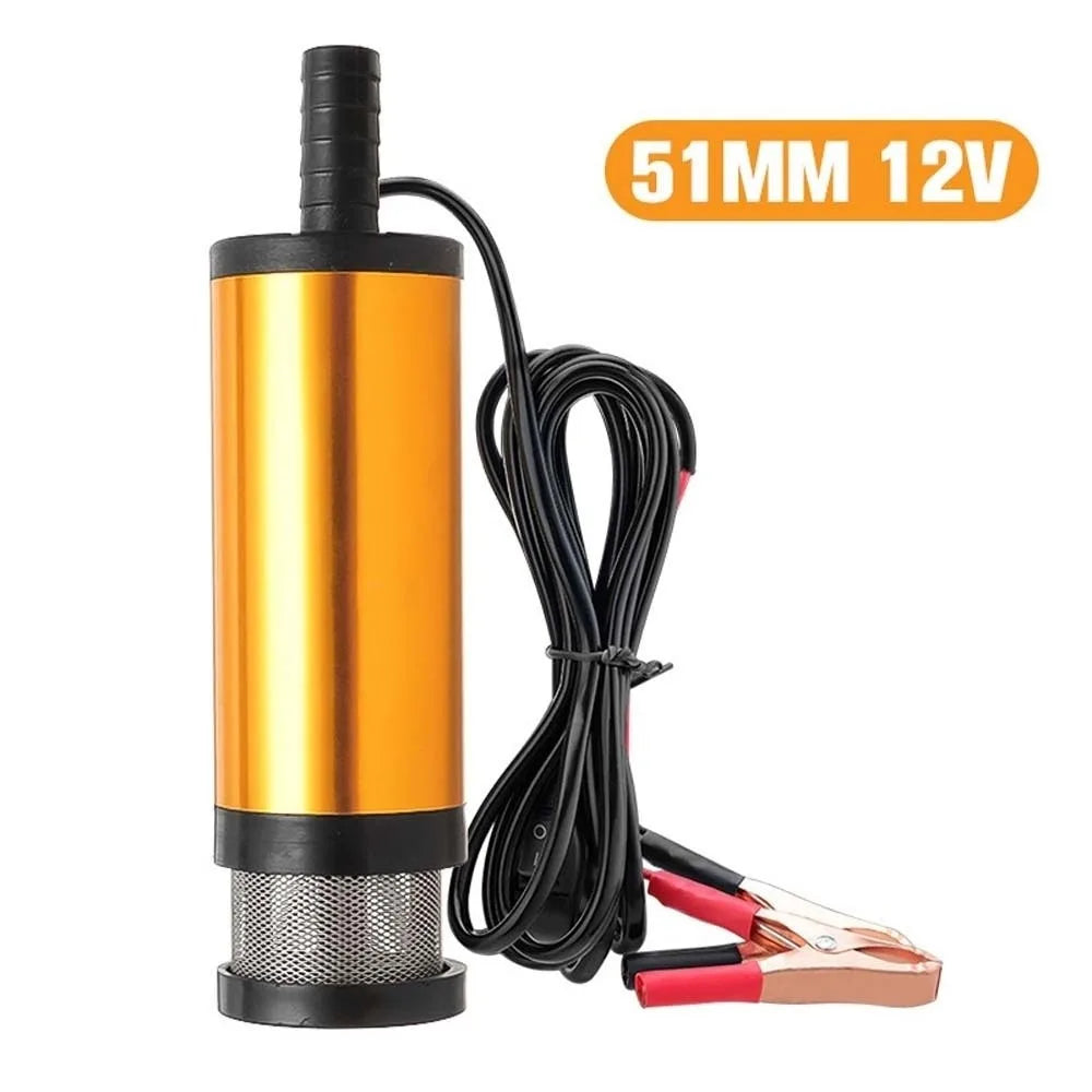Hand Pump Aluminum Alloy Oil Suction ABS DC12V Fuel Transfer Min Zpaxo 51mm