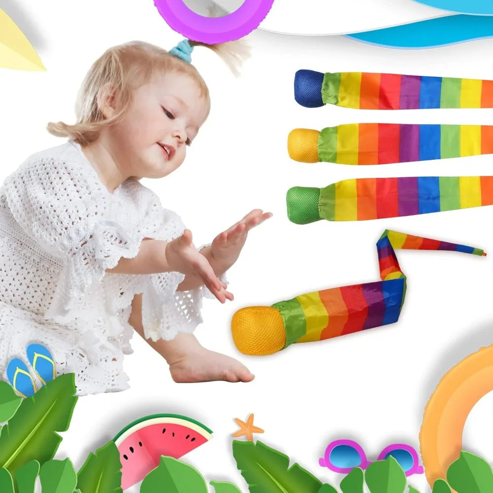 95cm Rainbow Comet Ball – Soft Tail Outdoor & Indoor Play