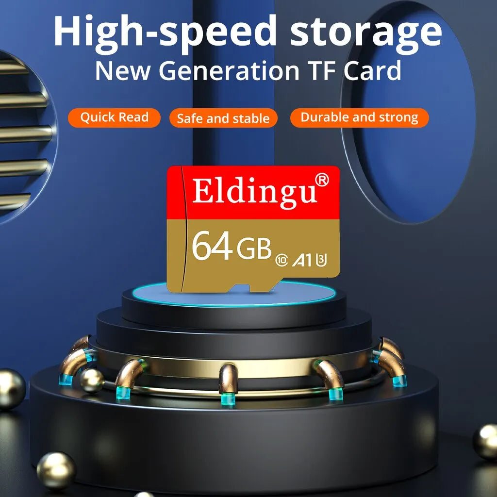 Eldingu Original TF Card 64G Class10 A1 for Surveillance Video MP3 MP4 Mobile Phone Memory Card 32GB U1 TF Card 128GB U3 Zpaxo