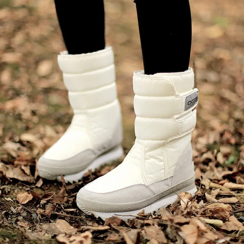 Women Snow Boots Space Deer Waterproof Dropshipping Fur Casual Ladies Zpaxo