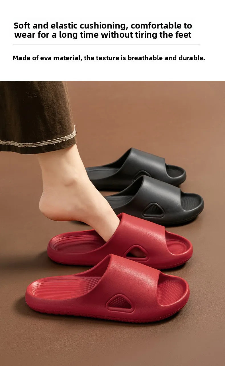 Anti-slip Summer Slippers Men Women Thick Soft EVA Sole Bathroom