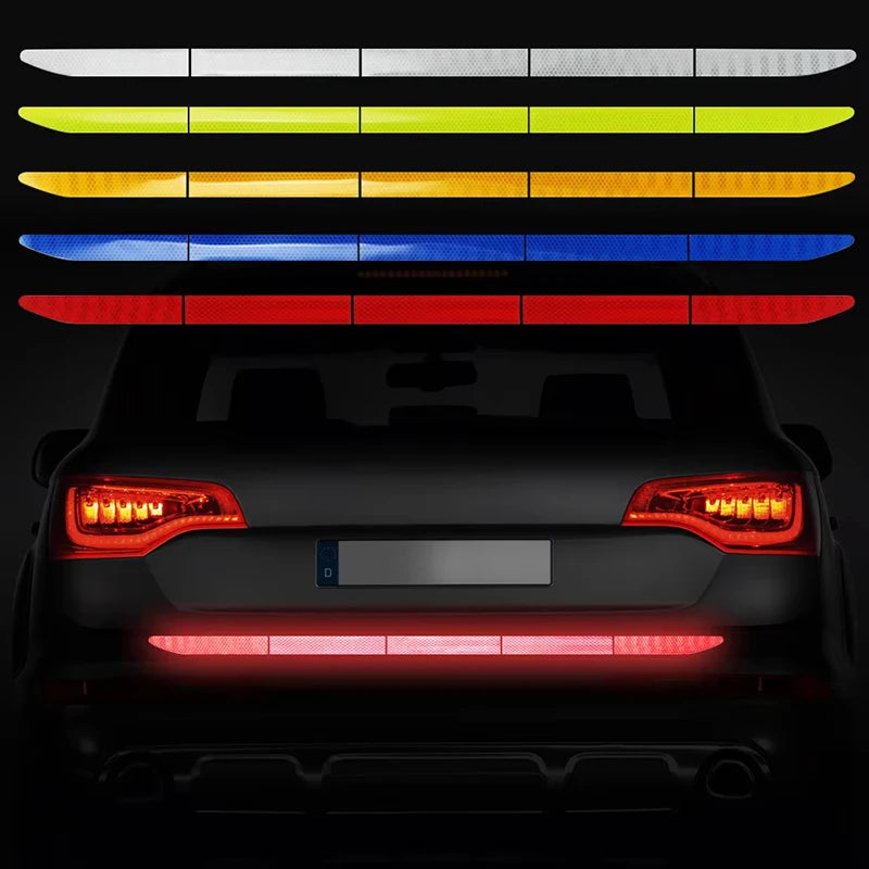 Car Reflective Sticker Warning Safety Tape Anti Collision Warning Reflective Sticker For Automobile Trunk Anti-Collision Sticker Zpaxo