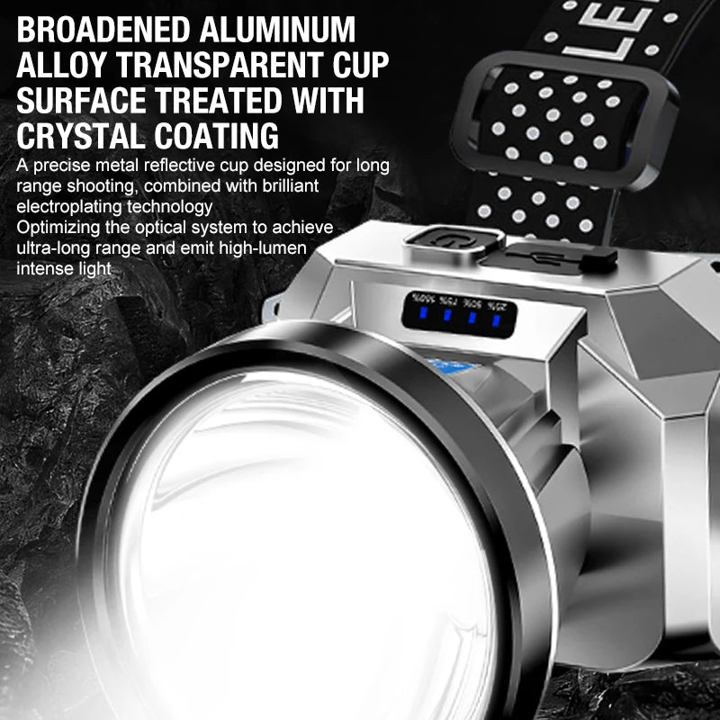 Headlight Strong Light Charging Bright Head Mounted Lighting Ultra