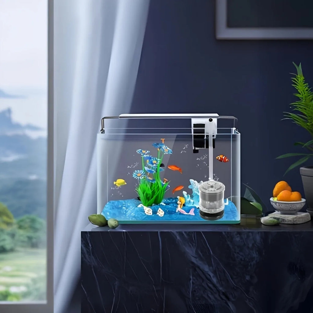 Aquarium Filter Fish Poop Stool Toilet Manure Suction Collector Tank