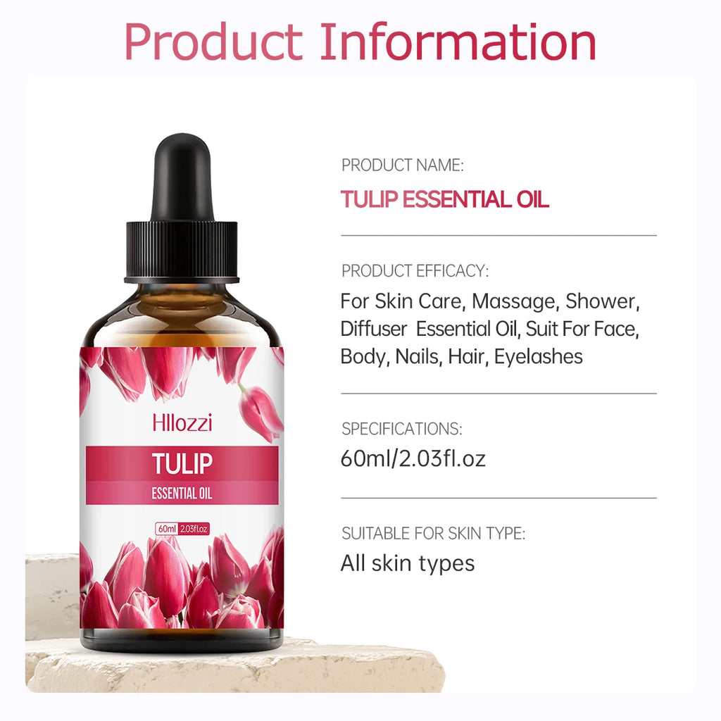 TULIP ESSENTIAL OIL Oils Hydrating Moisturizing Lasting Fragrance Zpaxo