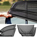 4-Pack Stretchy Mesh Car Window Sun Shades – UV & Heat Block