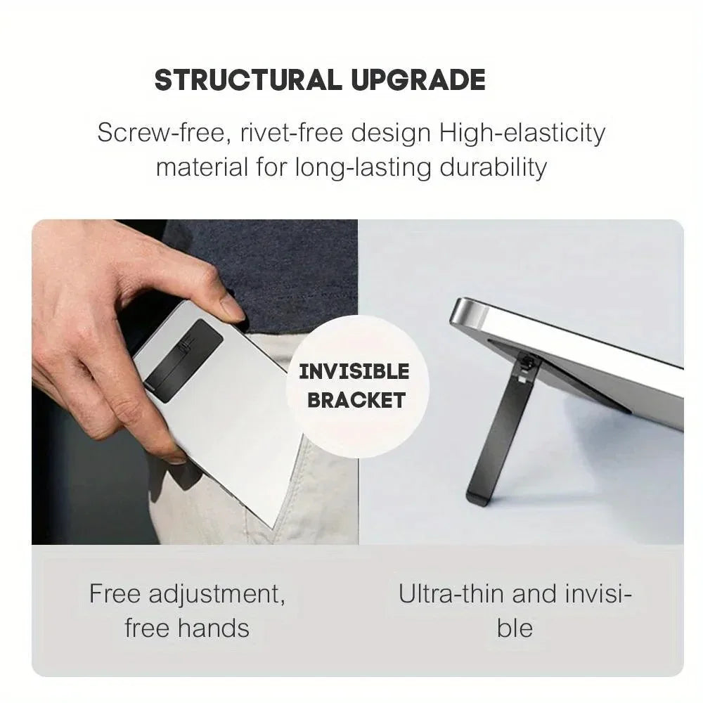 Ultra-Thin Adhesive Phone Stand – Folding Invisible Kickstand Phone Kickstand Zpaxo