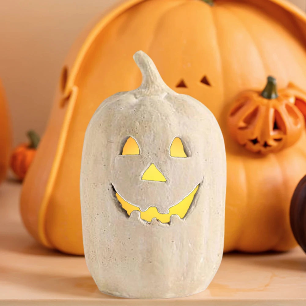 Light Up Halloween Decorations-resin Pumpkin Lantern Outdoor