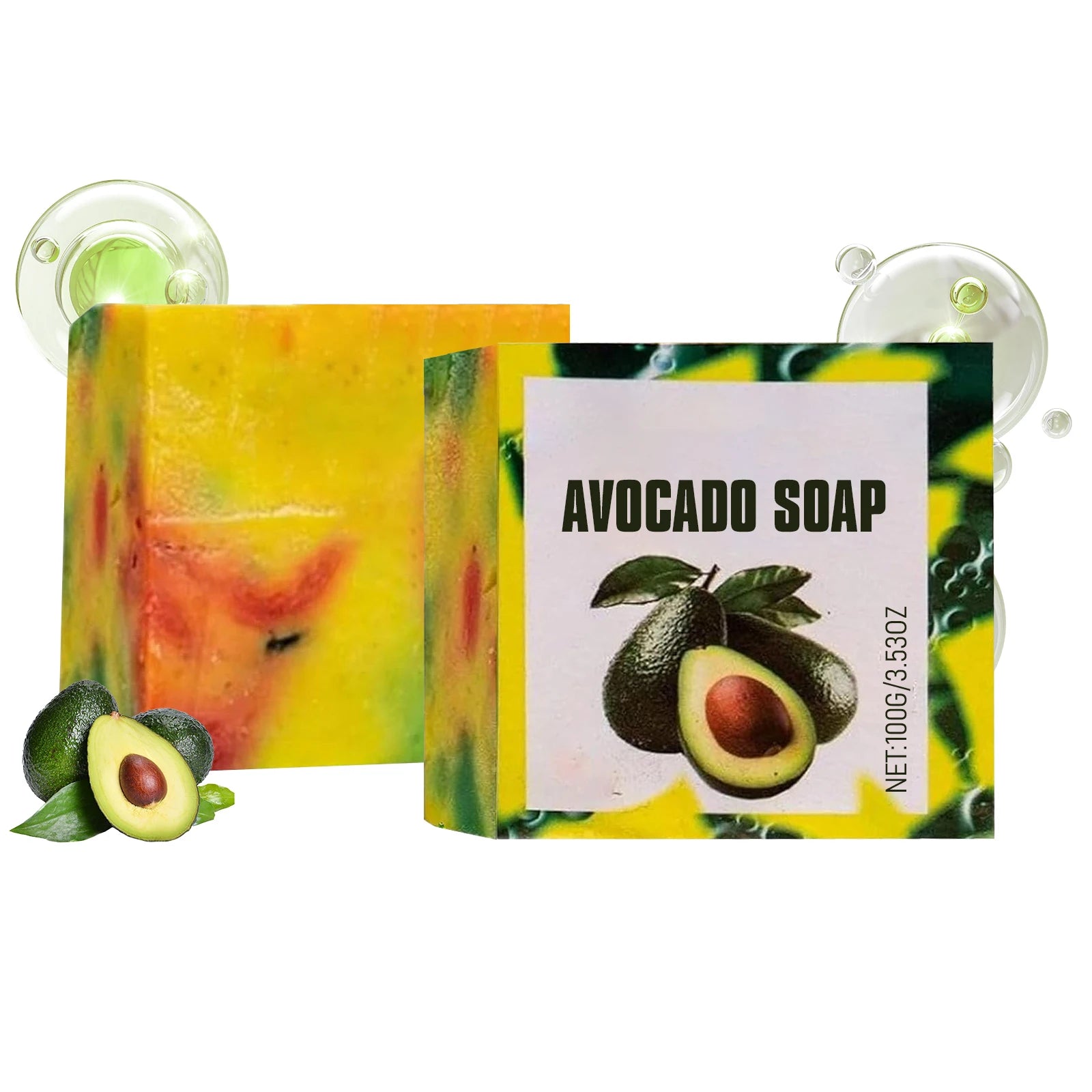 Avocado Moisturizing Soap – Deep Pore Cleansing & Keratin Care Moisturizing Bar Soap Zpaxo