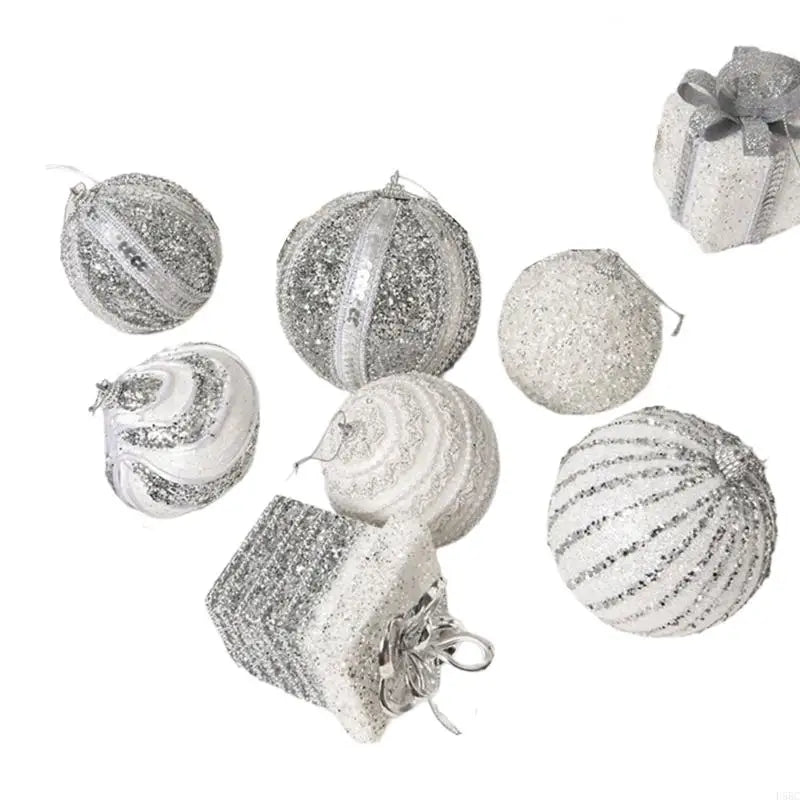 Shatterproof Christmas Baubles Glittering Tree Ball Ornament Wreath