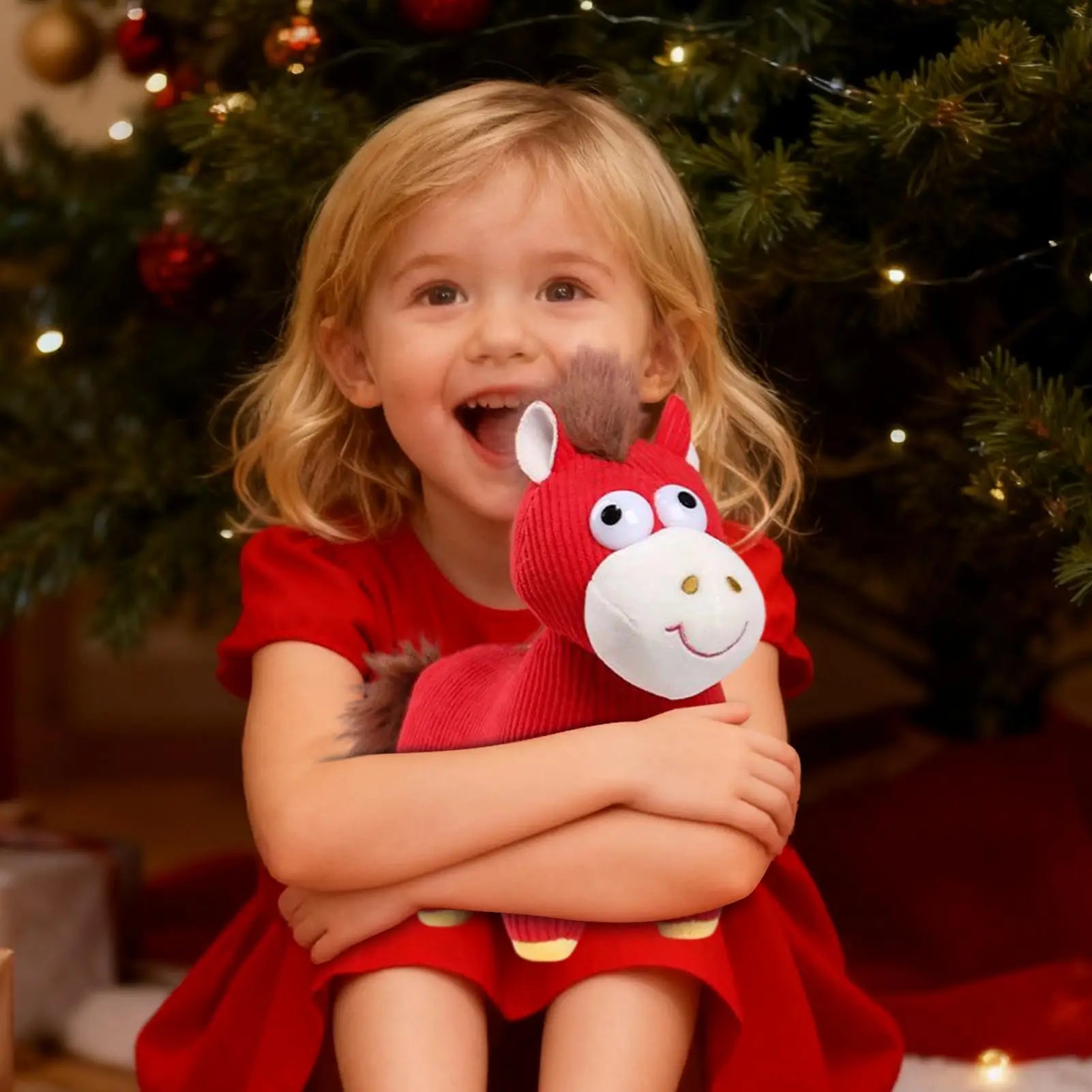 Horse Plush New Year Chinese Mascot Cute Doll Horse Mascot Lunar New Year Decoration For Spring Festival Holiday Party Kids Zpaxo
