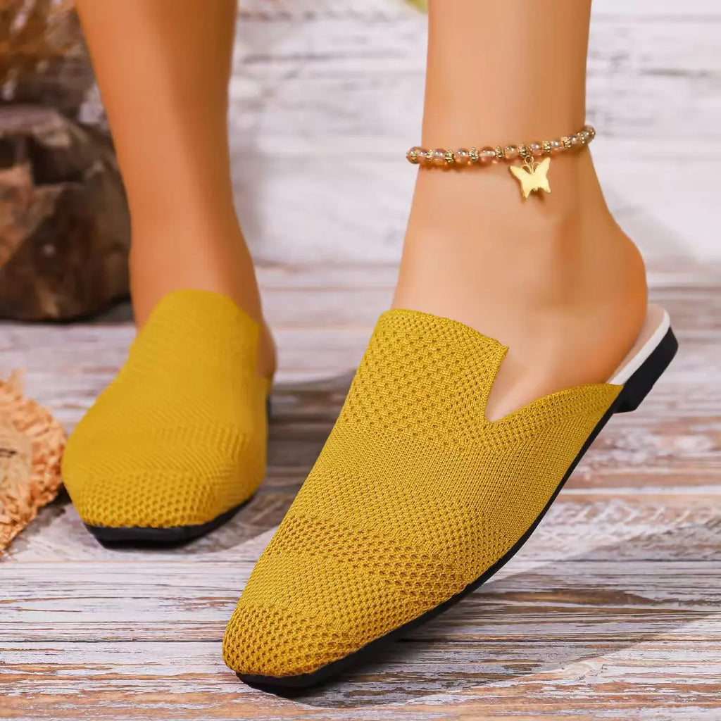 2026 Women Slippers French Ethnic Minority Fabric Slippers Summer Breathable Soft Sole Sandals Non-slip Women Shoes Slides Women Zpaxo