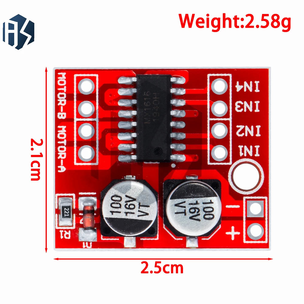DC Motor Drive Module Reversing PWM Speed Dual H Bridge Stepper Mini Zpaxo