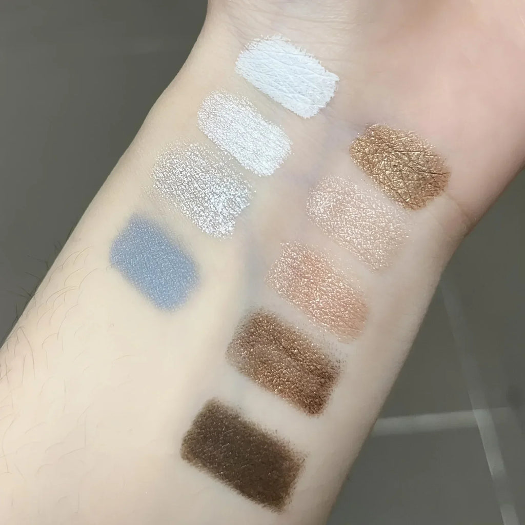 Blue Matte Eyeshadow Stick in Gray Line - Waterproof, Twist-up Monochrome Eyeshadow for Long-Lasting Metallic Eye Makeup Effects Zpaxo
