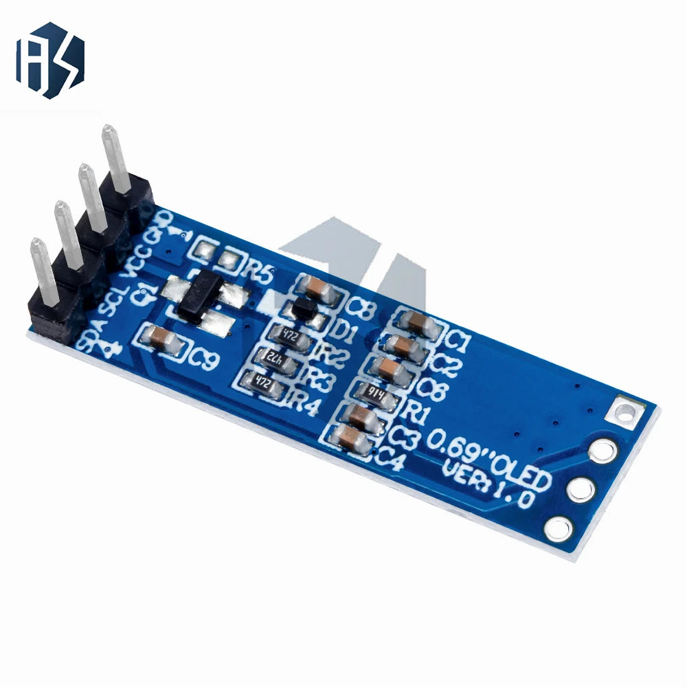 ‌0.69" 96x16 OLED Display Module SSD1306 Driver White I2C Interface, 3-5.5V Input for Arduino, ESP32, Raspberry Pi & IoT Project Zpaxo