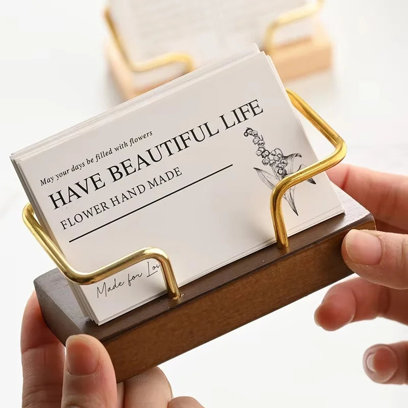 Premium Business Card Holder Desk Organizer Holds Multiple Cards Zpaxo