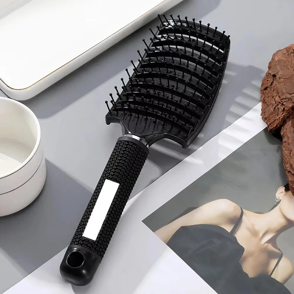 Anti-Static Detangling Hair Brush – Wet & Dry Massage Comb Detangling Hair Brush Zpaxo SZ01-BlackWM