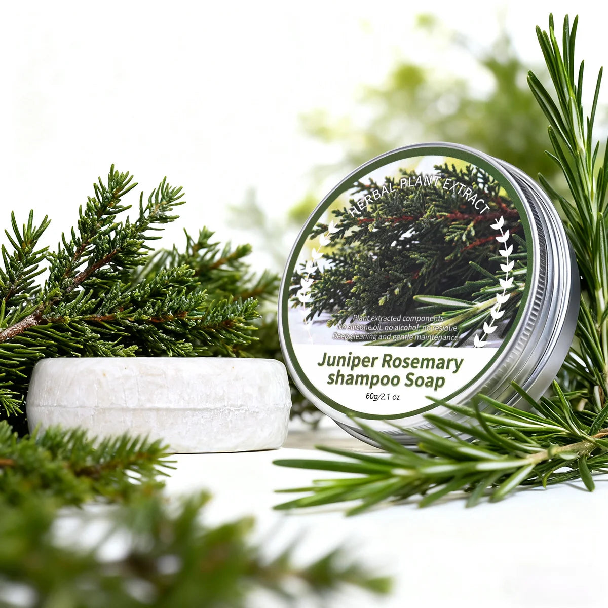 Juniper Rosemary Solid Shampoo Bar – Oil Control & Moisture 60g Solid Shampoo Bar Zpaxo 60g