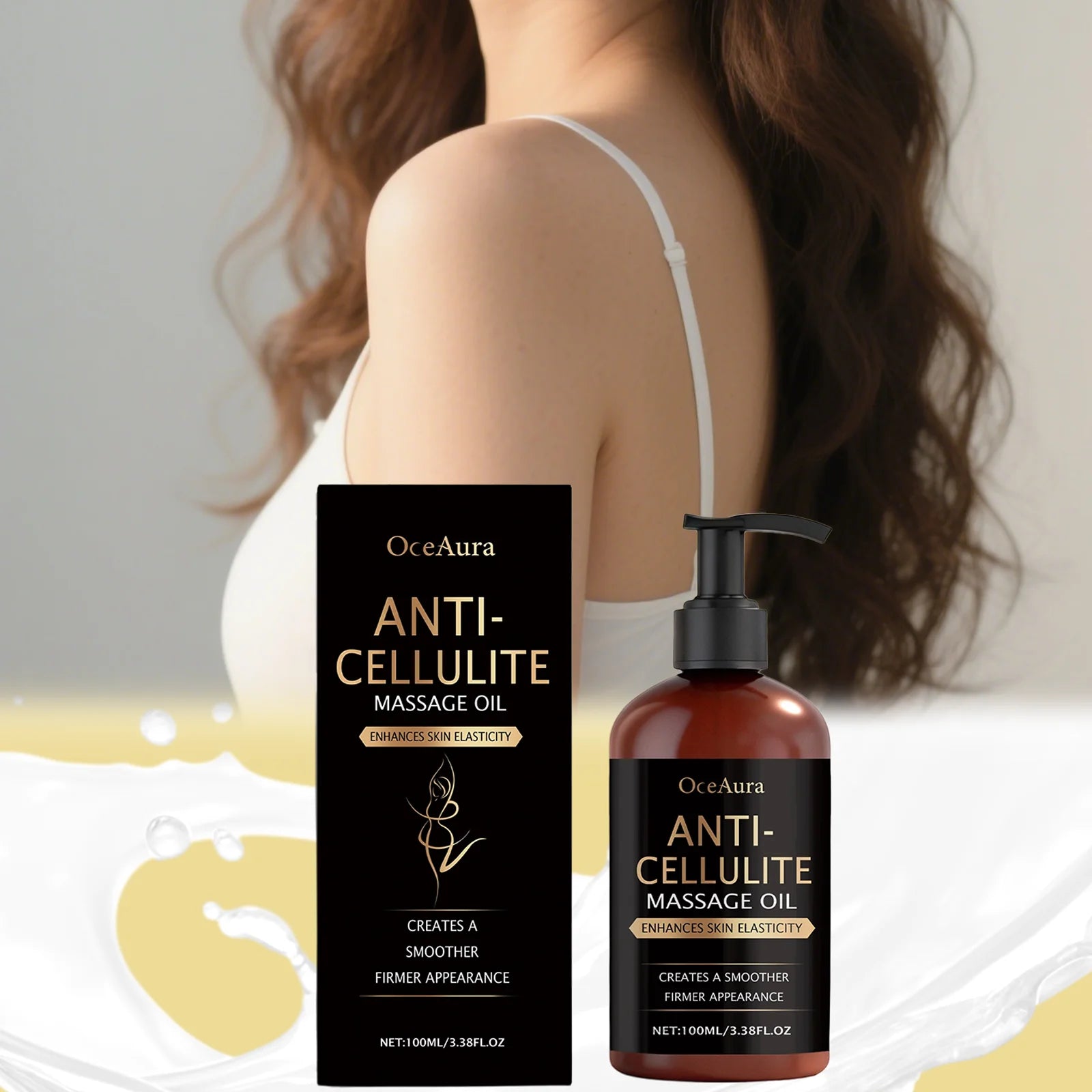 Citrus Body Massage Oil Moisturizing Dry Skin Treatment with Lemon Grapefruit Relaxing Muscle Tension Relief Firming Hydrating Zpaxo