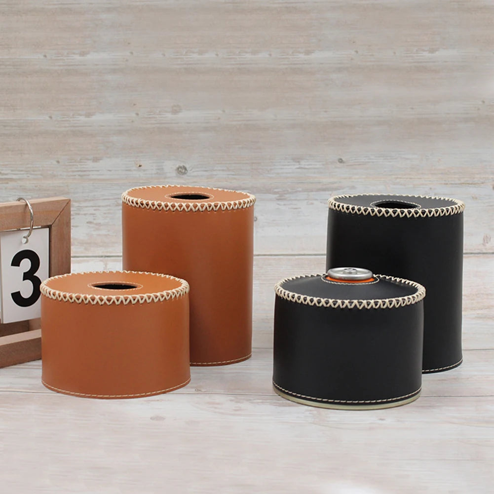 450 PU Leather Gas Tank Protective Case Can Cover Fuel Cylinder