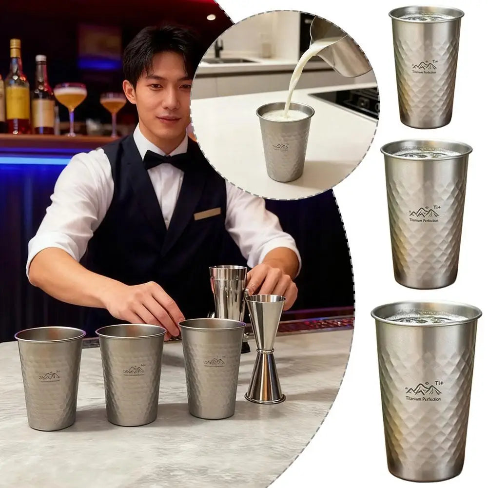 304 Stainless Steel Outdoor Camping Cups Large Capacity Portable Water Coffee Beer Cup Set For Hiking Picnic Barbecue Milk Tea Zpaxo