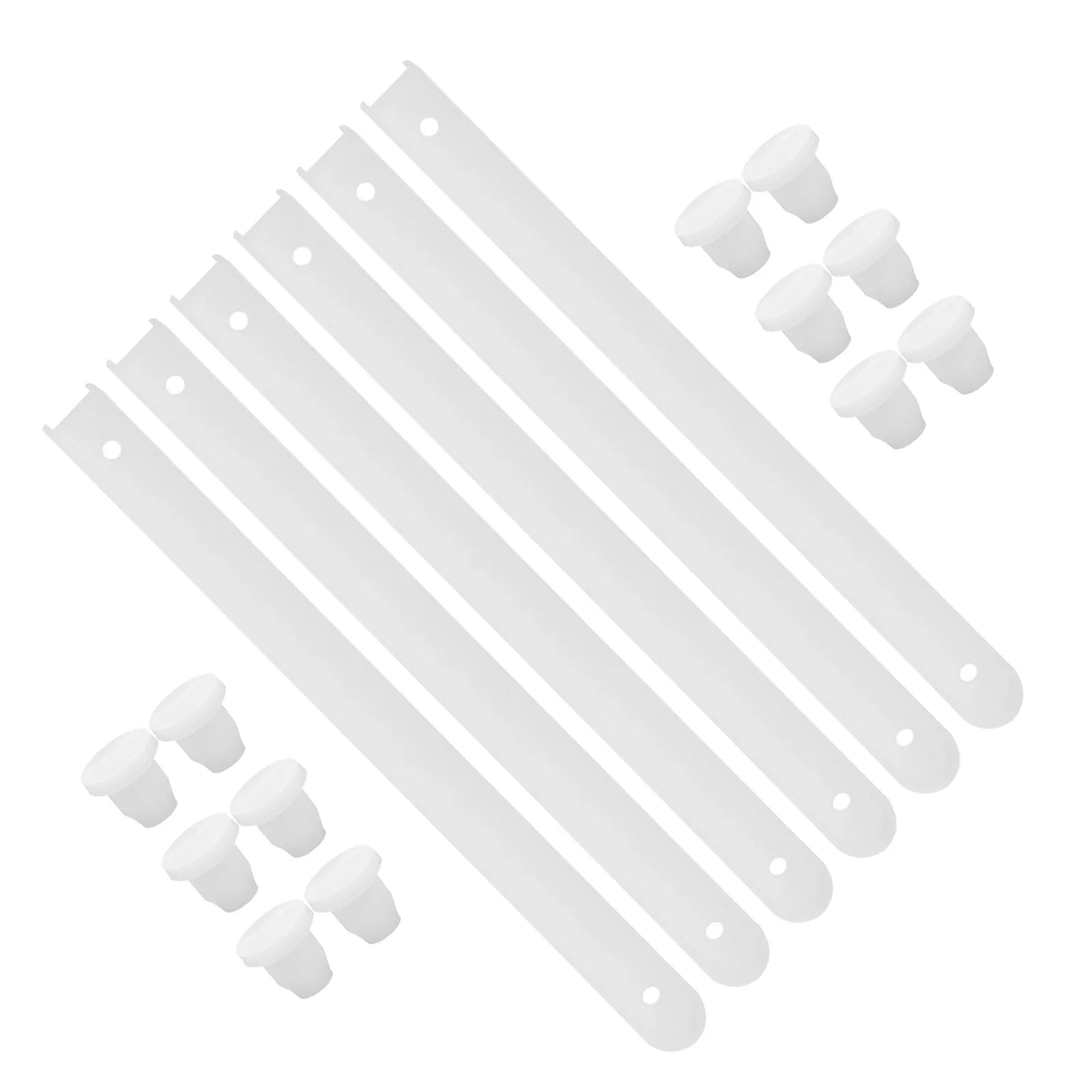 3 Sets Plastic Drawer Rails Side Mount Slide Guides Strong Load Bearing Replacement for Cabinet Drawers Dresser Drawers Zpaxo