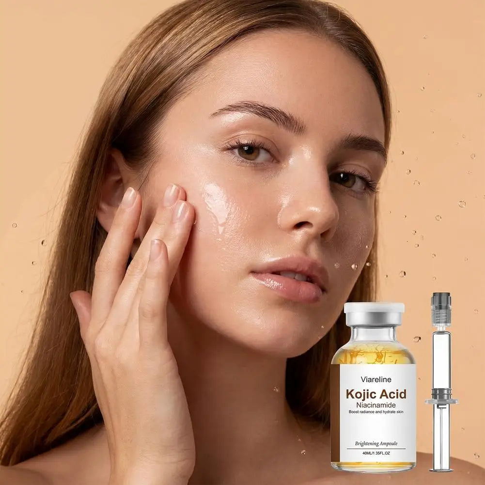 Korean Skin Care Ampoule Kojic Acid Niacinamide Face Serum Deep Moisturizing Hydrating Nourishing Brightening Essence Zpaxo