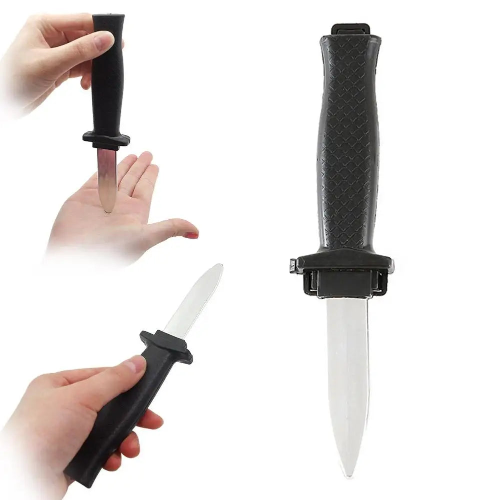 Retractable Fake Knife Prank Toy | Realistic Halloween Prop Prank Gag Toy Zpaxo 3PCS