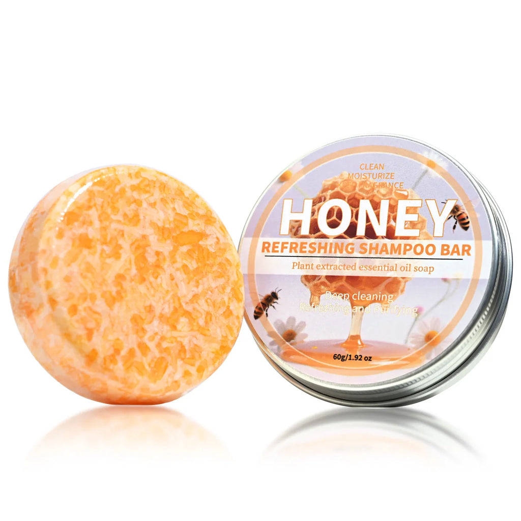Honey Solid Shampoo Bar – Deep Moisture & Mild Cleansing Solid Shampoo Bar Zpaxo