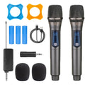Wireless Microphone 2 Channels UHF Professional Handheld Mic Micphone