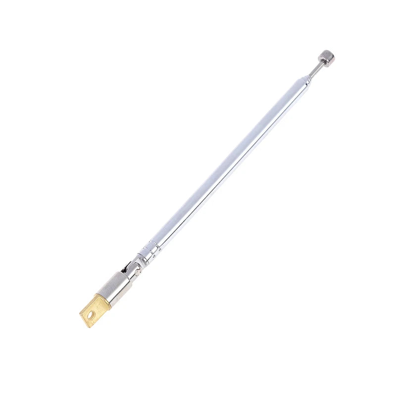37cm 5-Section Telescopic Stainless Steel AM FM Antenna