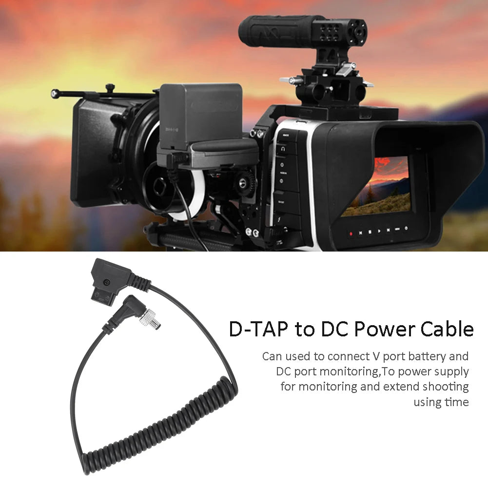 D& 8209 TAP Plug Port Monitor Supply Cable Plastic Black Spring Power